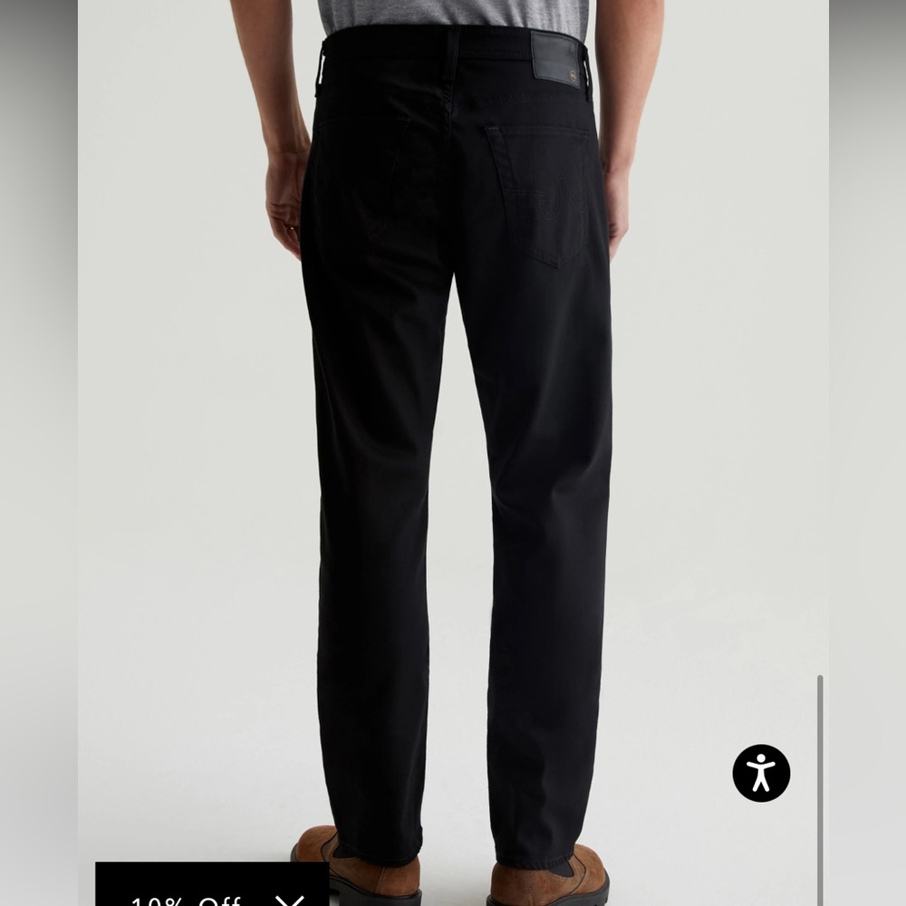 AG GRADUATE TAILORED LEG BLACK JEANS - Picture 2 of 16